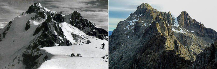 Glaciers melting as effect of global.